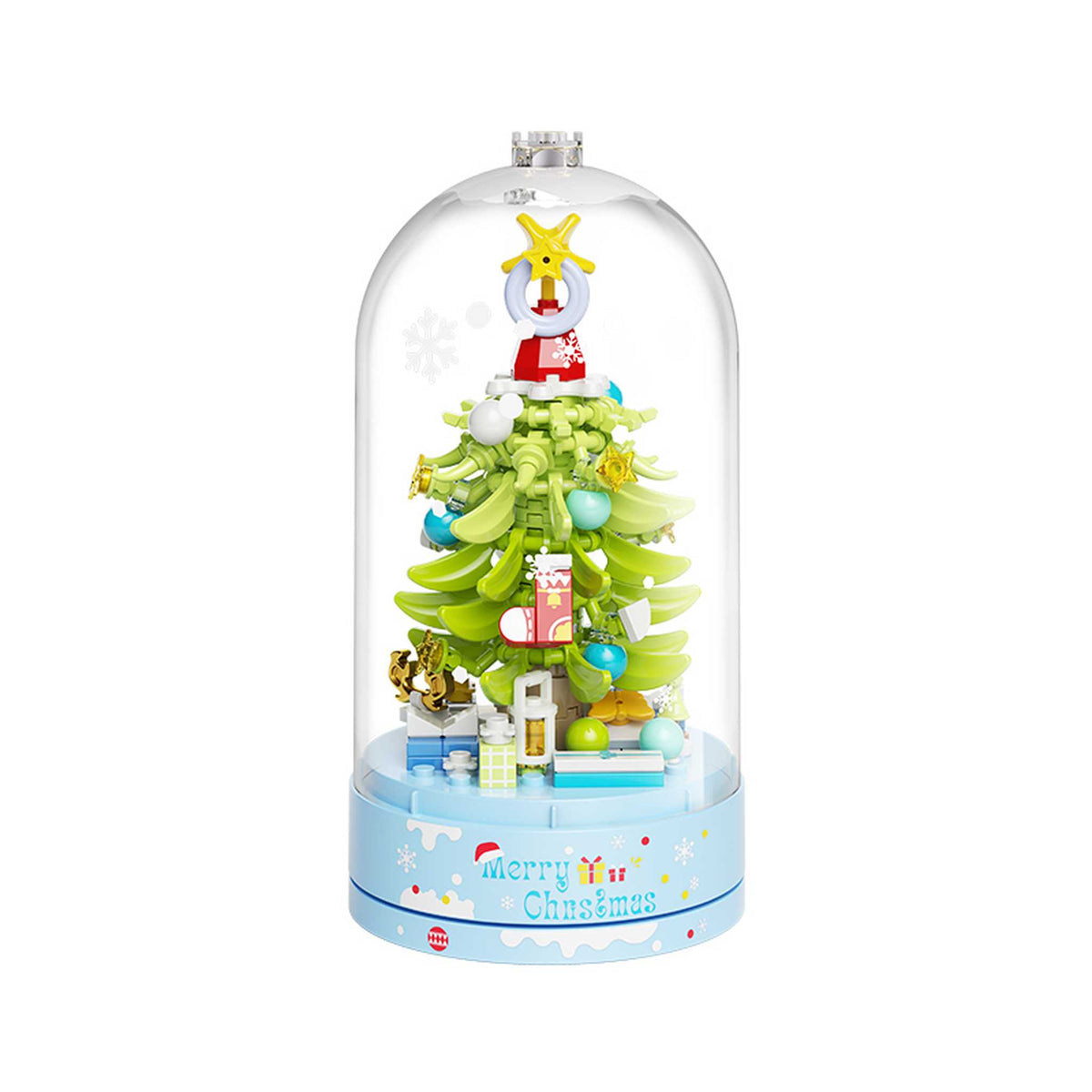 LK001 - Hellgrüner Weihnachtsbaum mit Spieluhr (Jaki)