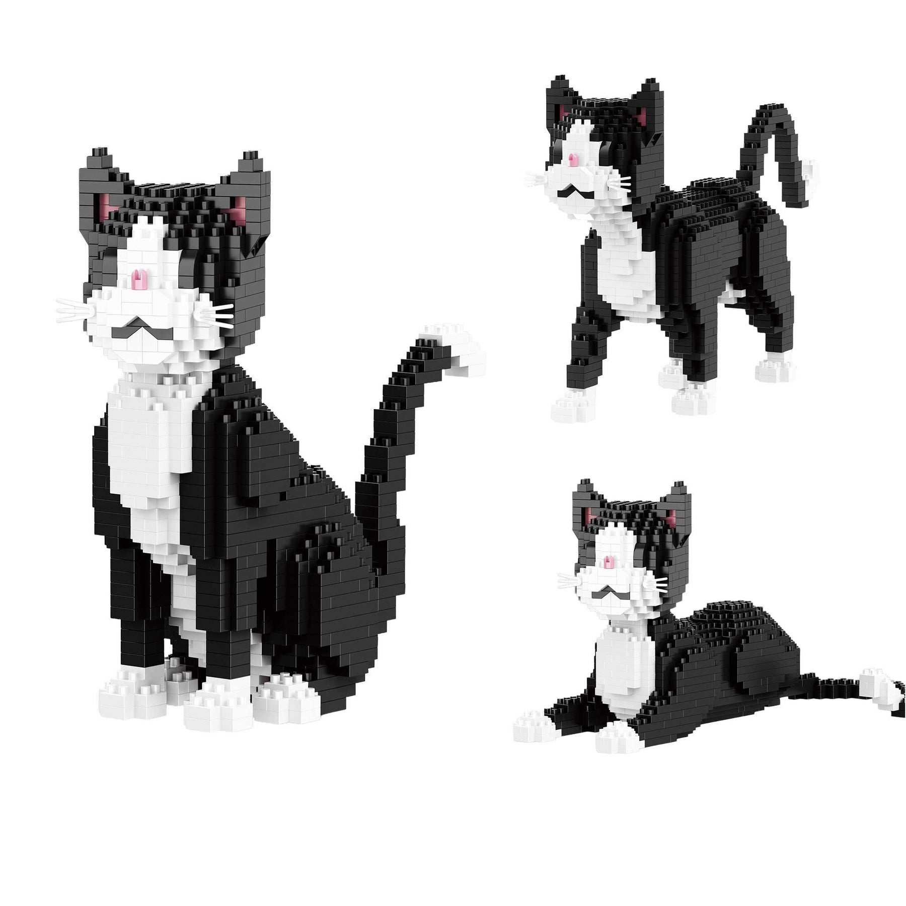 B-16626 - 3in1 Katzen schwarz-weiß (Balody)