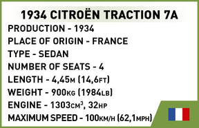 2263 - 1934 Citroen Traction 7A (Cobi)