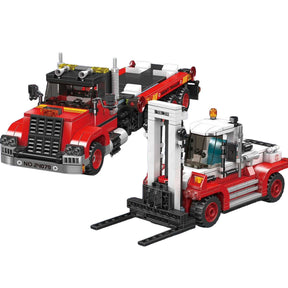 24079 - Transporter mit Gabelstapler (Mould King)