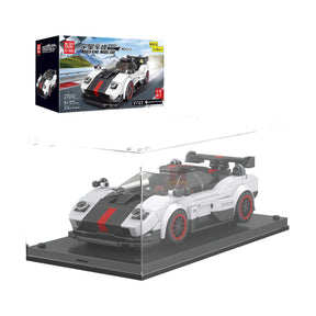27030 - weißer Sportwagen inkl. Vitrine (Mould King)