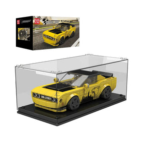 27051 - Gelber Sportwagen inkl. Vitrine (Mould King)