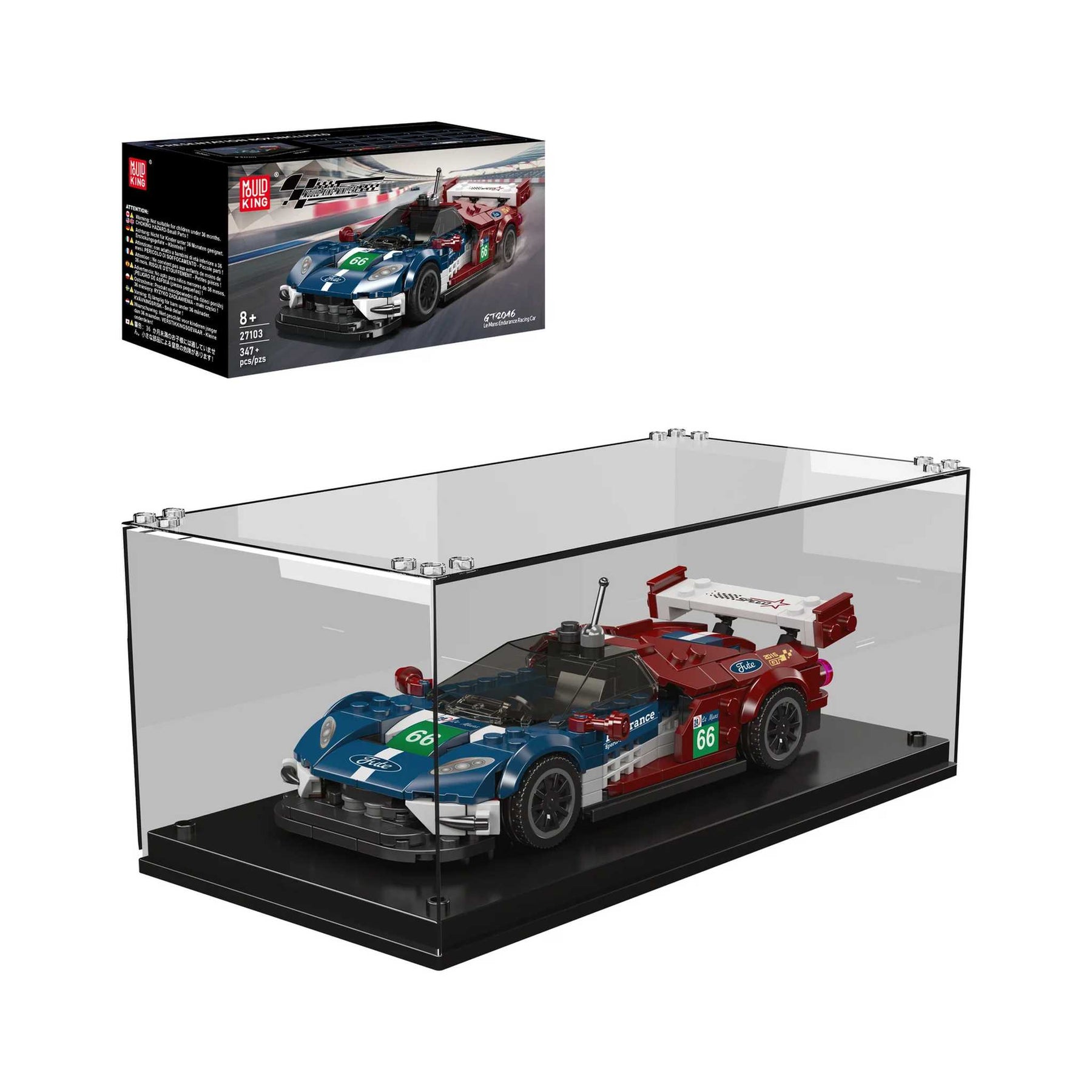 27103 - GT2016 Rennwagen inkl. Vitrine(Mould King)