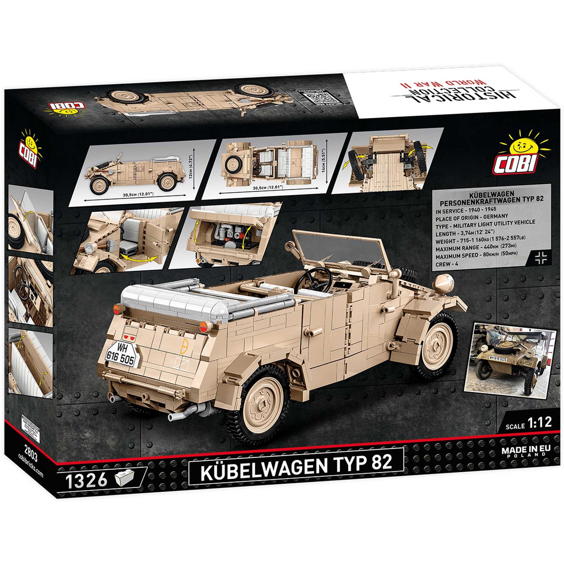2803- Kübelwagen Personenkraftwagen Typ 82 (Cobi)