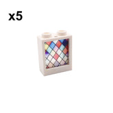 LB-30047-Buntglas Fenster 1x2x2 Nr. 1 (Lonestar-Bricks)