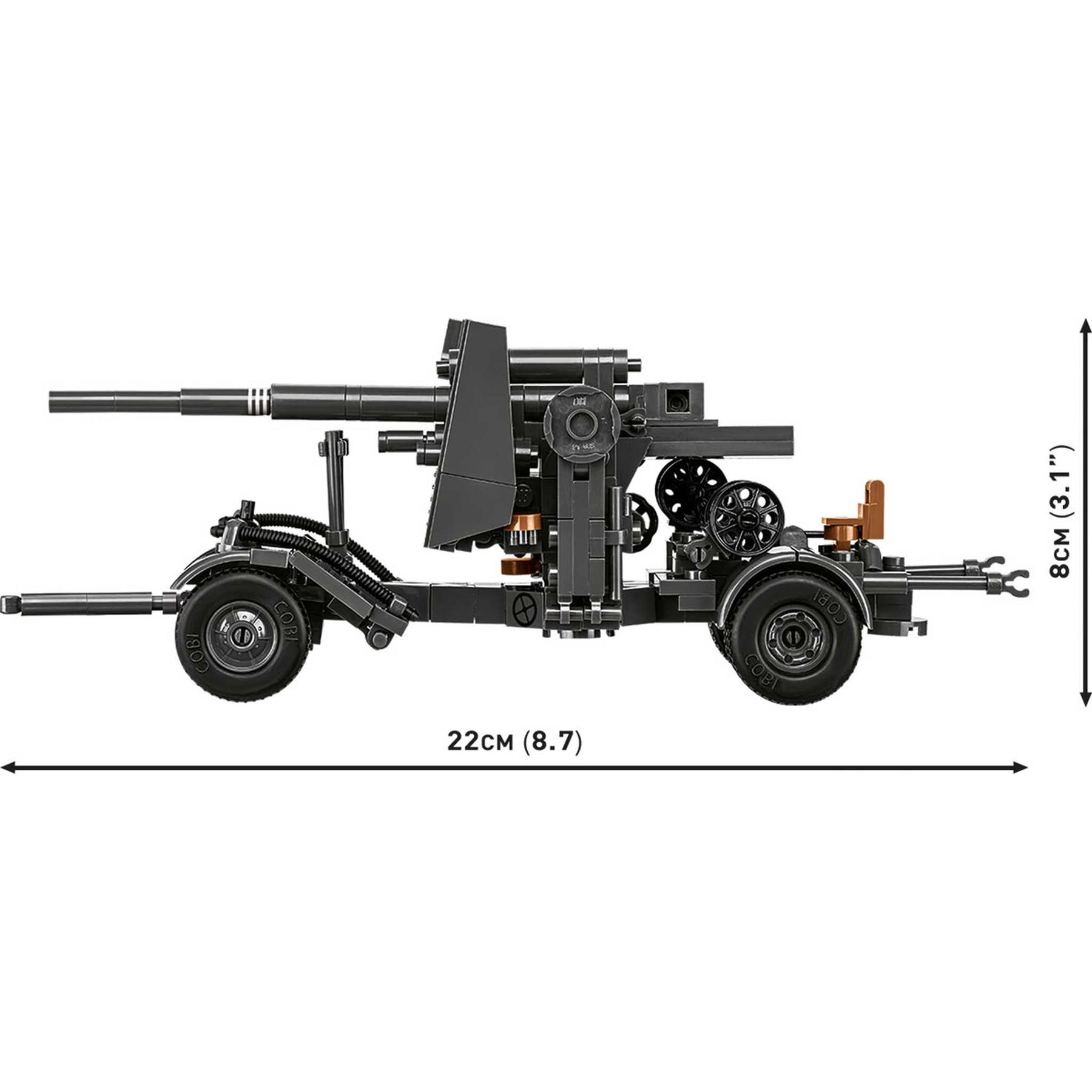 CB-3140 - 8.8cm FLAK mit Hänger (Cobi)