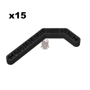 Technik Angular Beam 3x7 schwarz 15 Stück (Gobricks)
