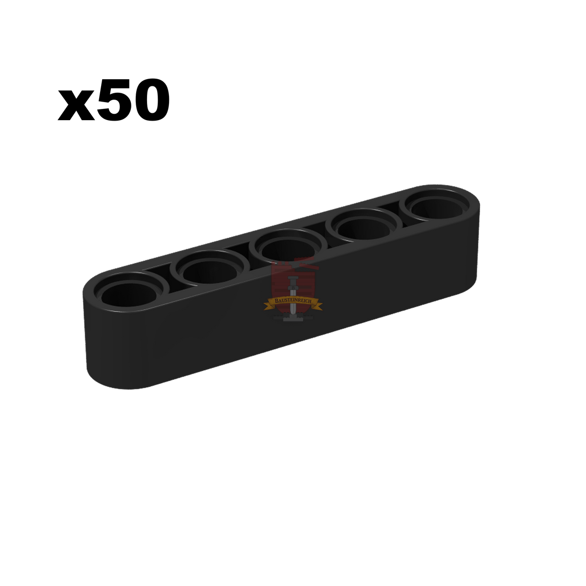 Technik Liftarm 1x5 schwarz 50 Stück (Gobricks)