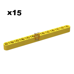 Technik Liftarm 1x13 gelb 15 Stück (GoBricks)