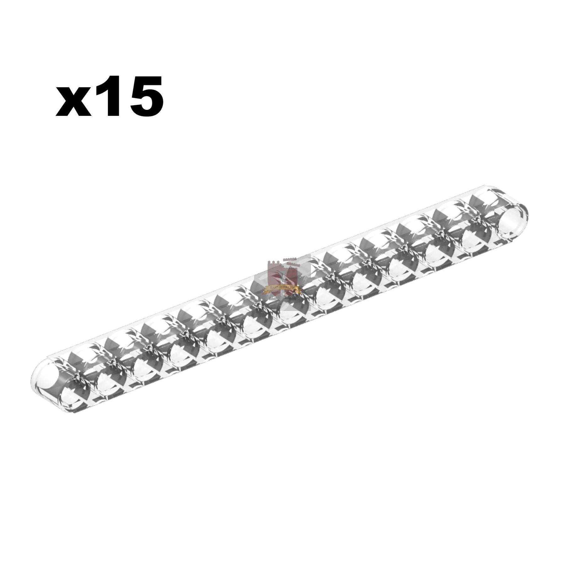 Liftarm 1x13 Trans-Clear 15 Stück (GoBricks)