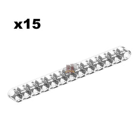 Liftarm 1x13 Trans-Clear 15 Stück (GoBricks)