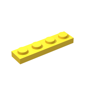 Plate 1x4 gelb 50 Stück (Cada)