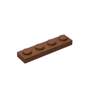 Plate 1x4 Braun 50 Stück (Cada)