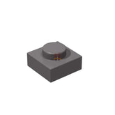 Platte 1x1  Dunkelgrau 200 Stück (GoBricks)
