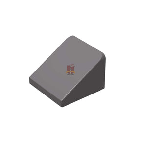 Dachfliese 1x1 (Käseecke) Dunkelgrau 200 Stück (GoBricks)