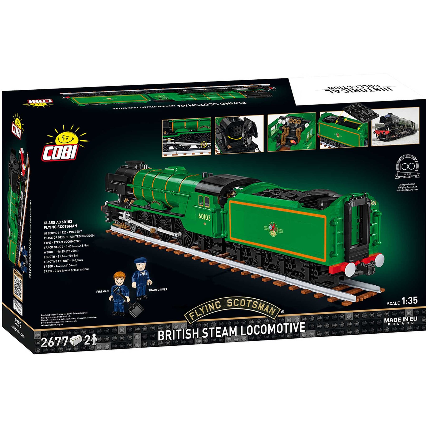 CB-6292 - Flying Scotsman - British Steam Locomotive (Cobi)