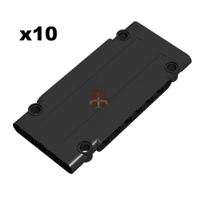 Technik Panel 5x11 Schwarz 10 Stück (GoBricks)