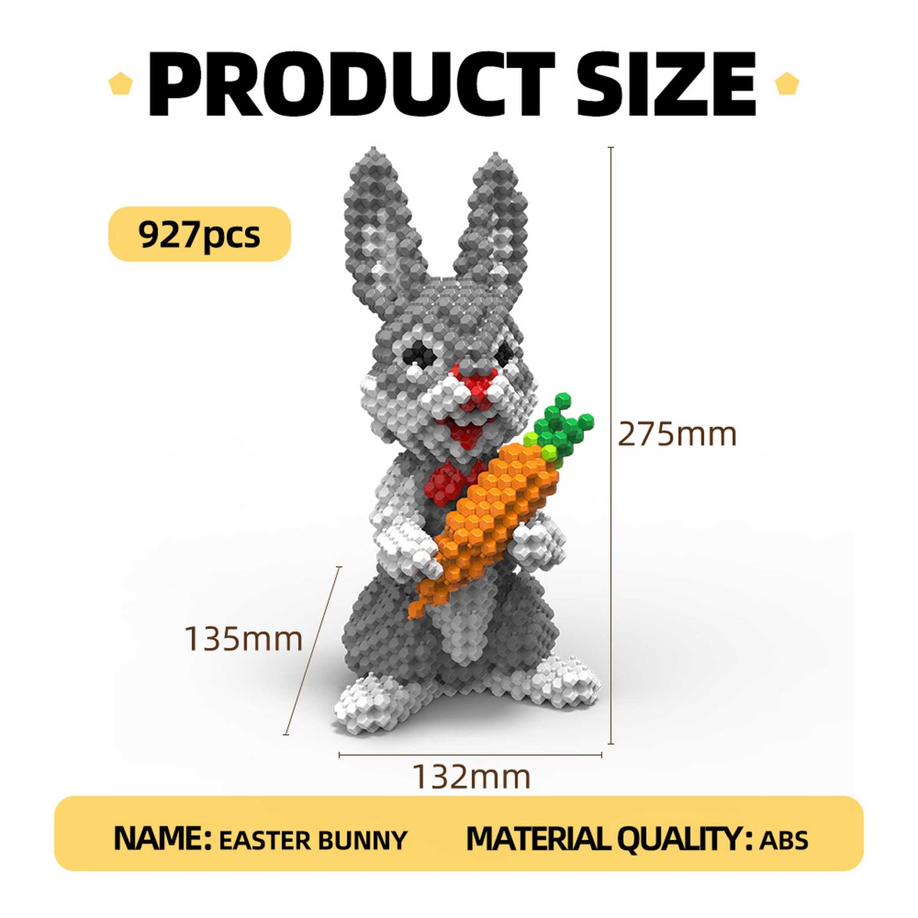 67007 - Grauer Hase mit Karotte (Kadele)