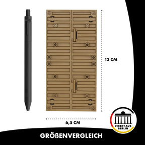 LONESTAR Klemmbausteine I 4er Set Schiffs-Container I Sand