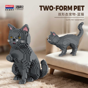 B-16644 - 2in1 Russisch-Blau Katze (Balody)