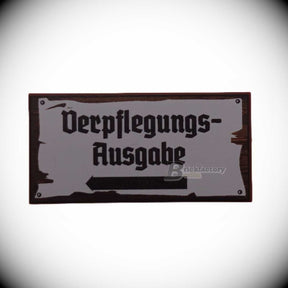 BF-0466-2 - Verpflegungsausgabe (Farbe: Reddish-Brown) Bedruckte LEGO®-Fliese 2x4