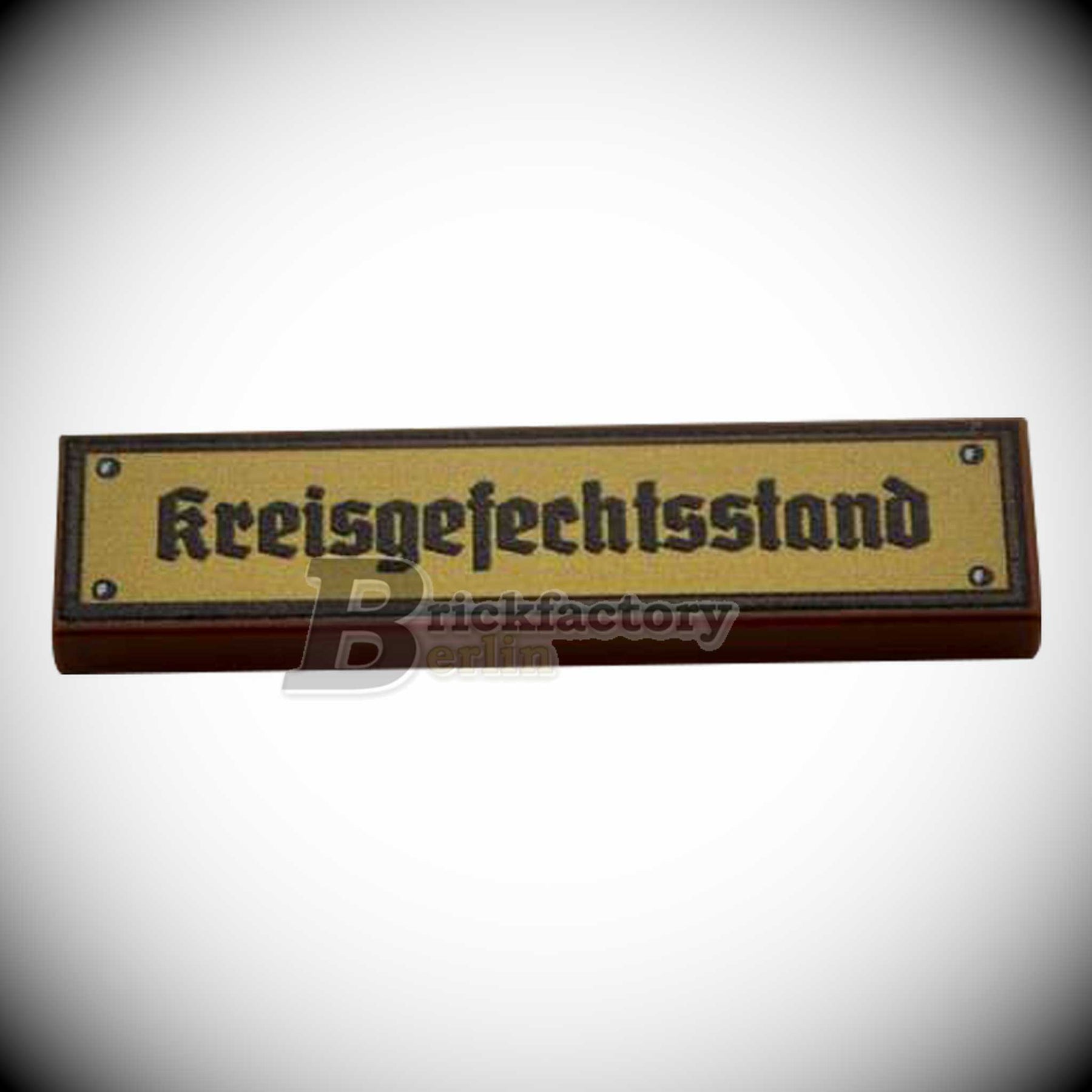 BF-0469 - Kreisgefechtsstand (Farbe: Reddish-Brown, Bedruckte LEGO®-Fliese 1x4)