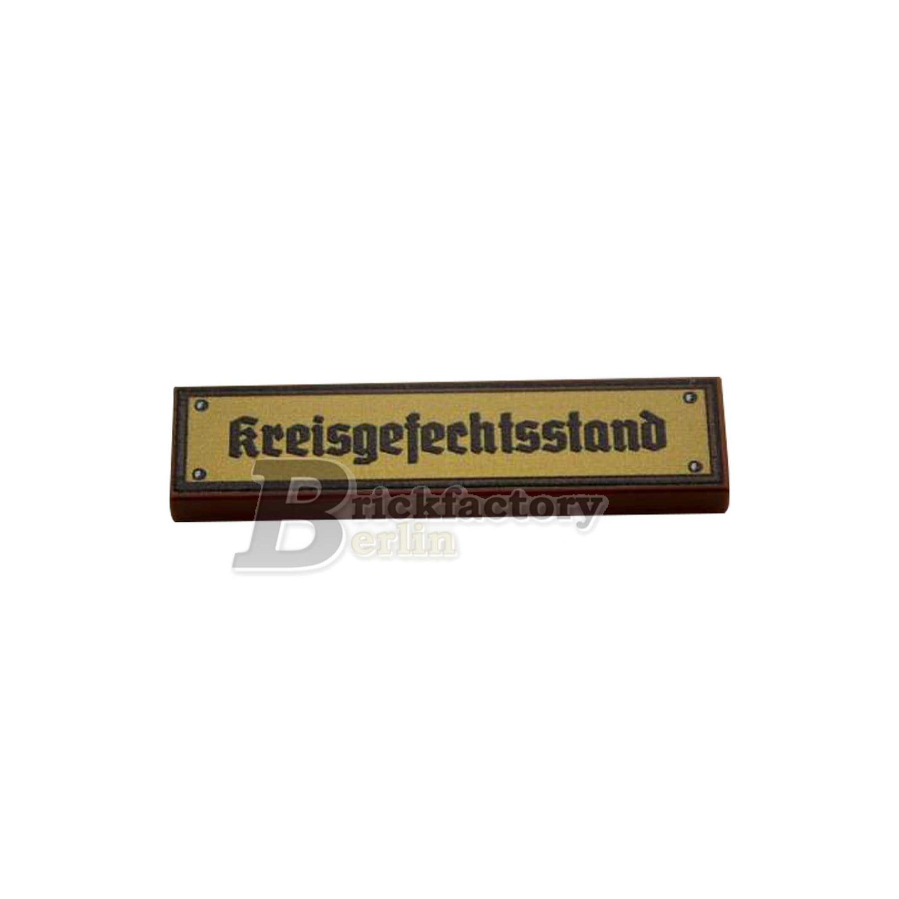BF-0469 - Kreisgefechtsstand (Farbe: Reddish-Brown, Bedruckte LEGO®-Fliese 1x4)