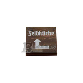 BF-0471F - Feldküche (Farbe: Reddish-Brown, Bedruckte LEGO®-Fliese 2x2)
