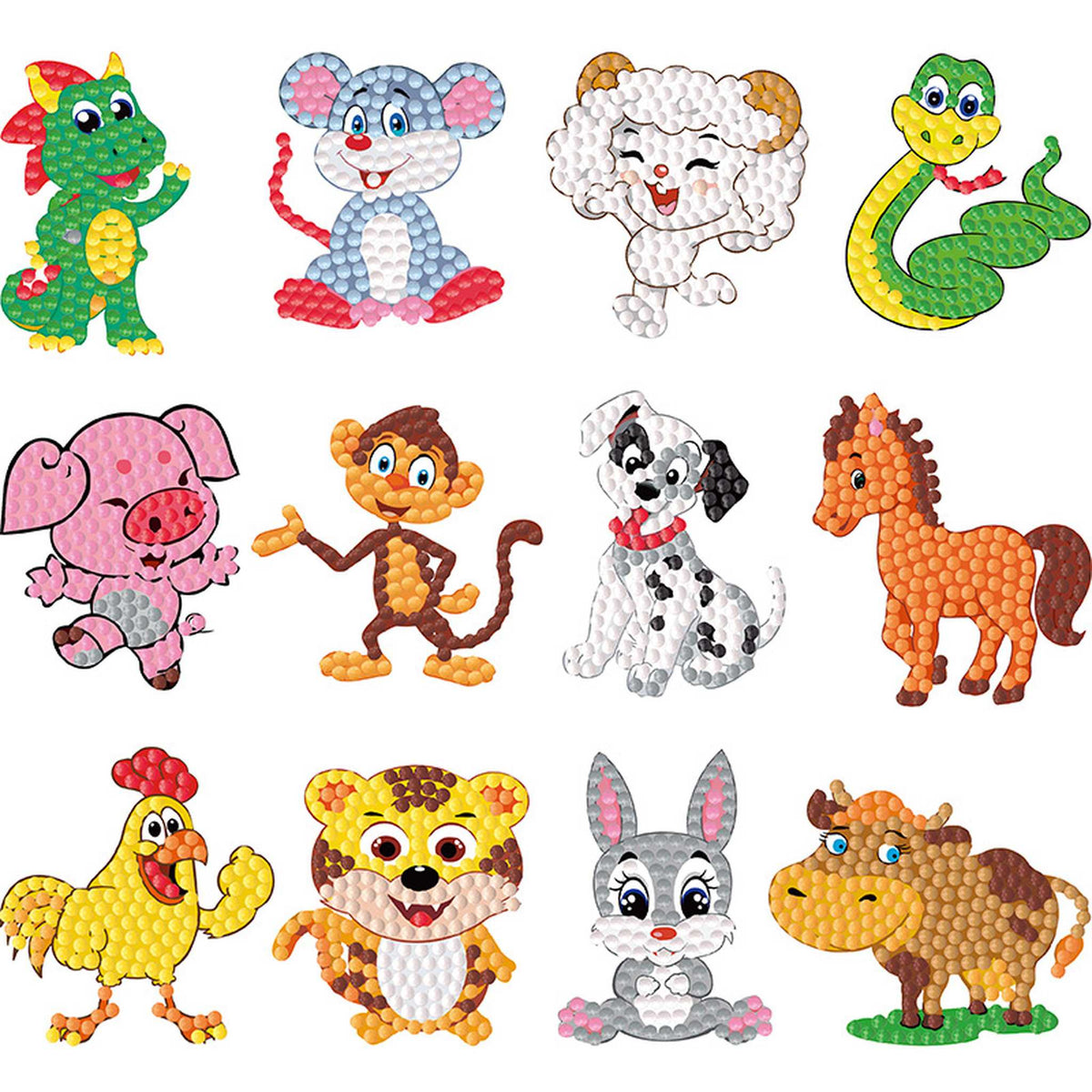 H-029 - Tiere Set Nr. 1 (Diamond Art)