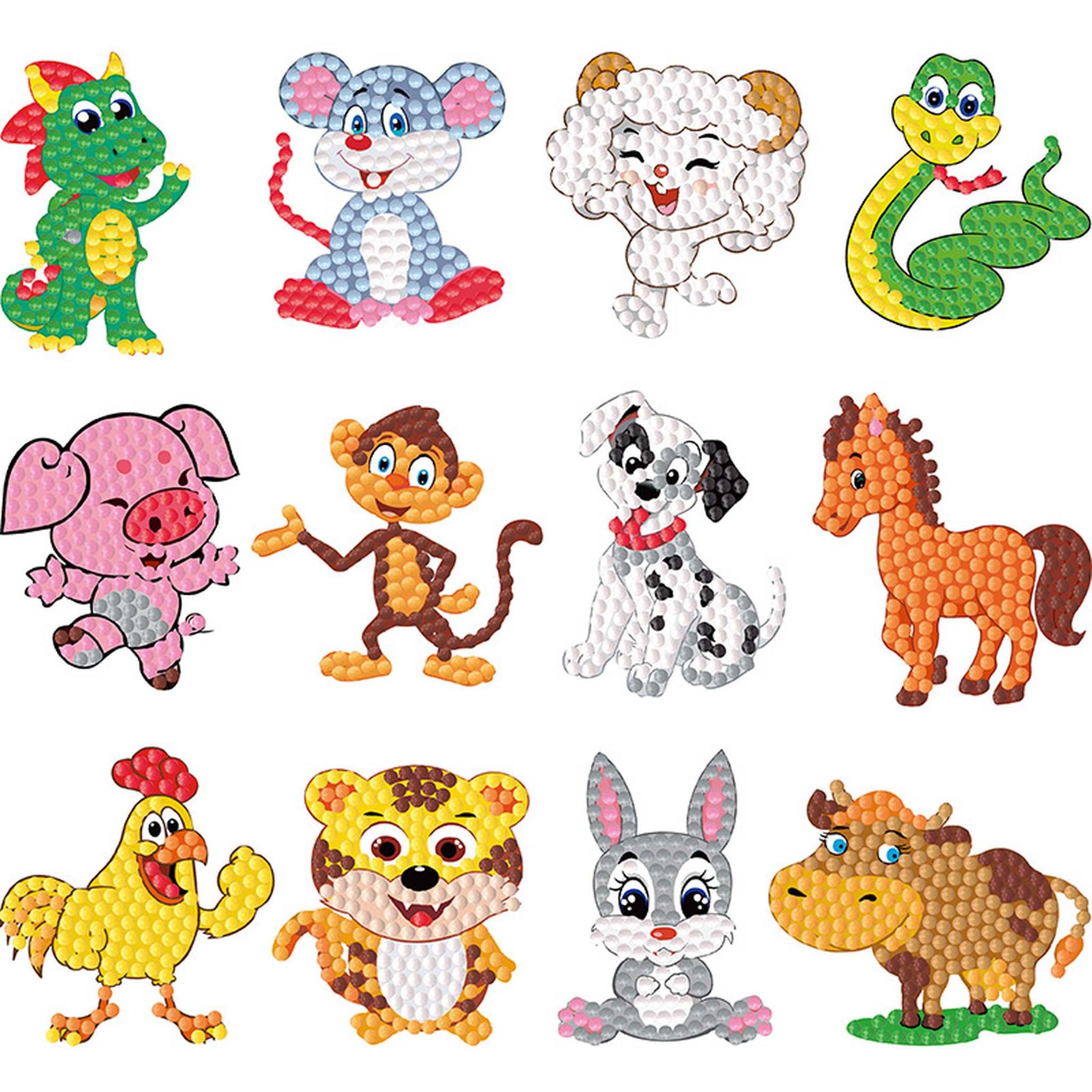 H-029 - Tiere Set Nr. 1 (Diamond Art)