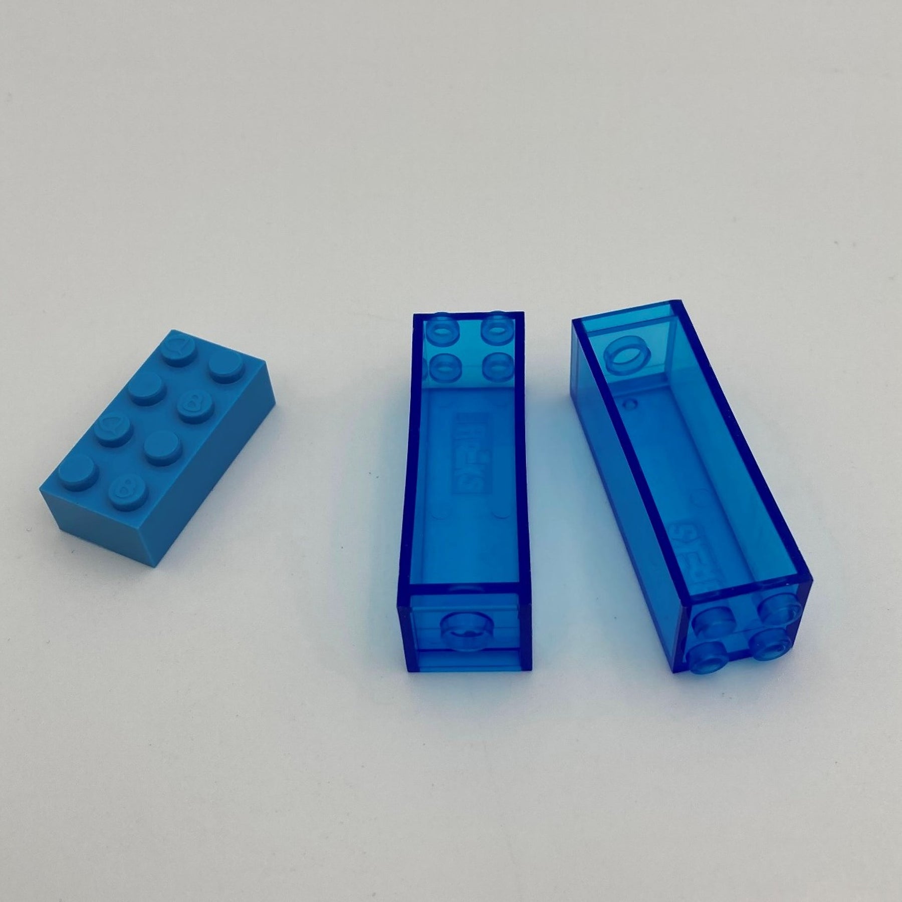 AA0060 - Brick 2x2x5 transparent blau 10er