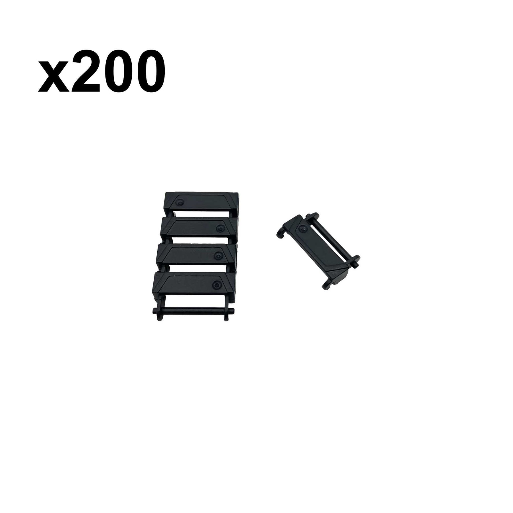Kettenglieder M=2 flexibler Schwarz 200 Stück