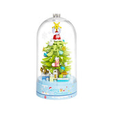 LK001 - Hellgrüner Weihnachtsbaum mit Spieluhr (Jaki)