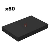 Fliese 2x3 Schwarz 50 Stück (GoBricks)