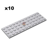 Plate 4x12 Hellgrau 10 Stück (GoBricks)
