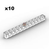 Technik Brick 1x12 Trans-Clear 10 Stück (GoBricks)