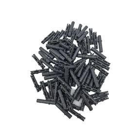 Technik Pins Klemmbausteine I 100 Stück I Größe 3L GoBricks | Dark Bluish Gray | kompatibel mit allen gängigen Herstellern | 6558