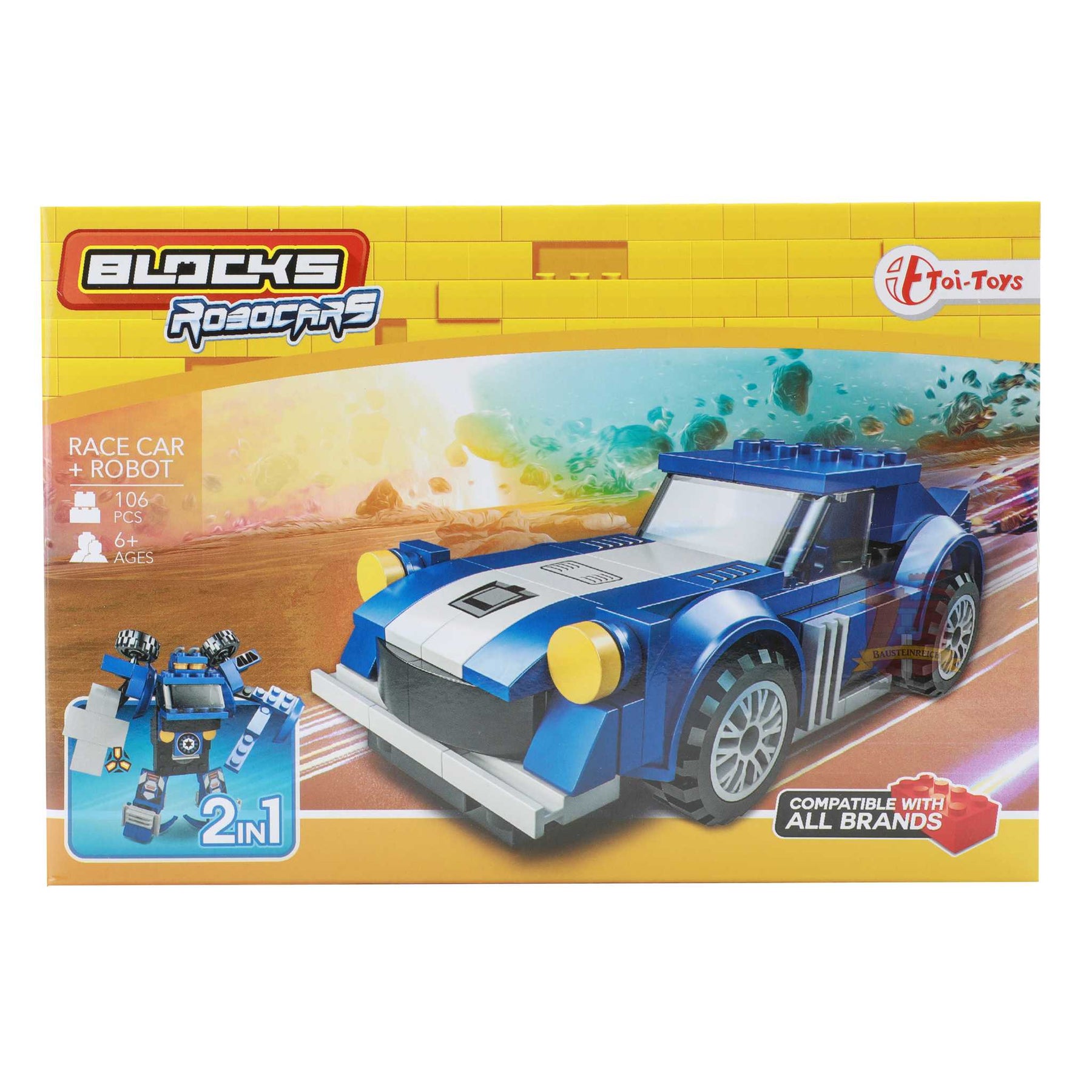 43152 - 4er Set Robocars Bundle klein 2 in1 Modell