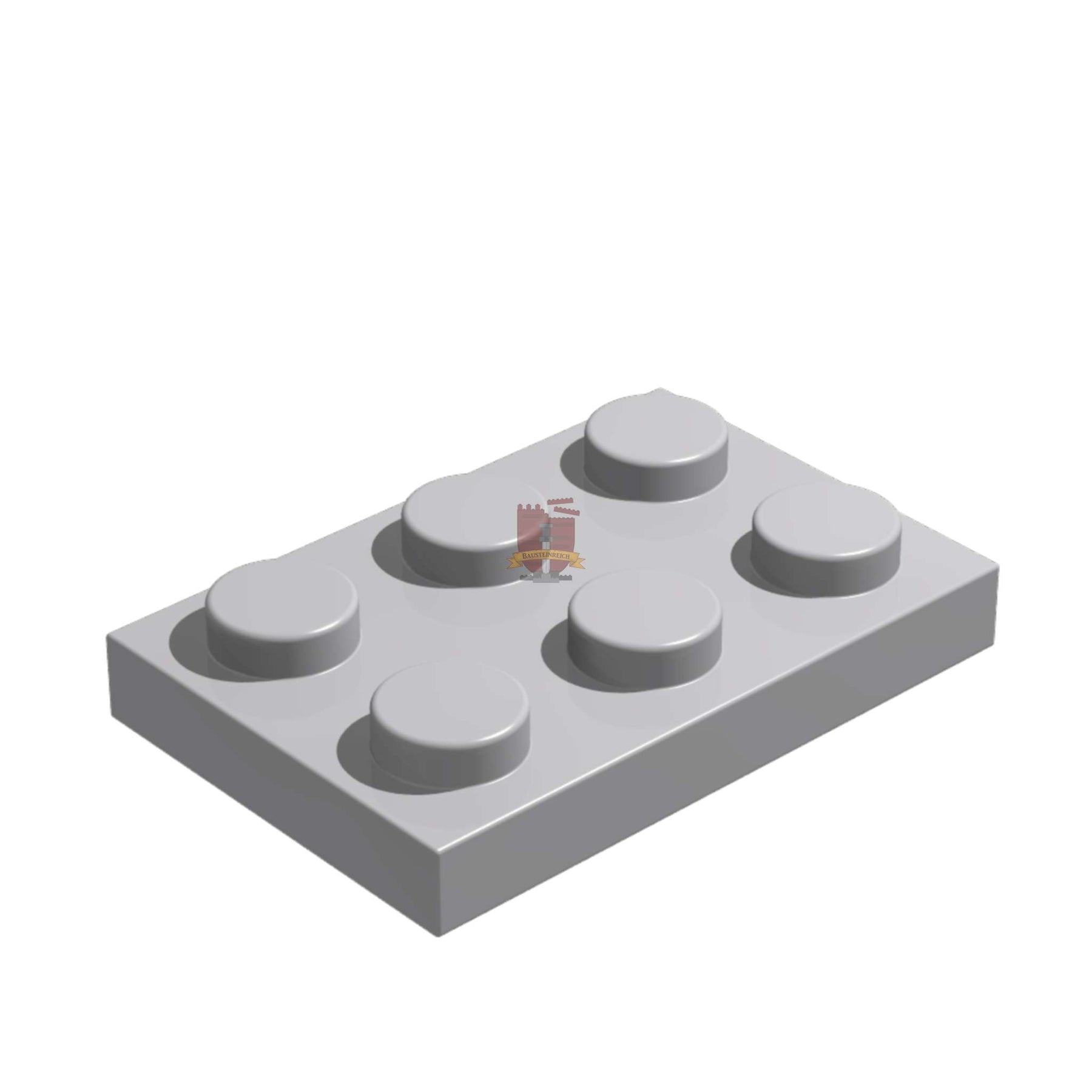 Platte 2x3 Hellgrau 50 Stück (GoBricks)