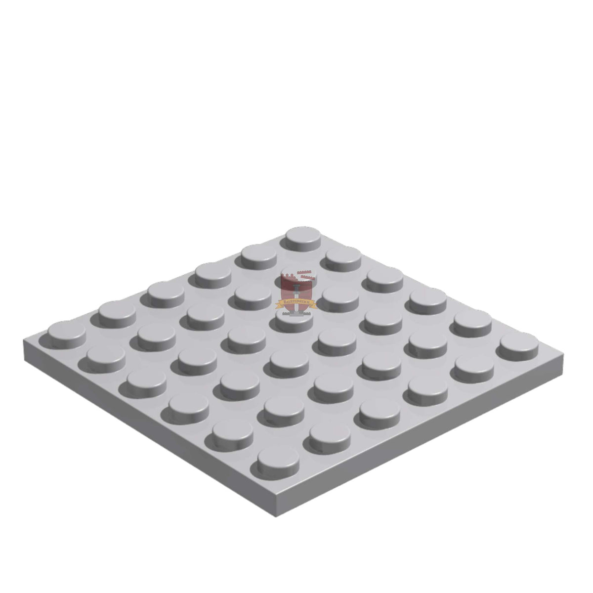 Platte 6x6 Hellgrau 10 Stück (GoBricks)