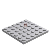 Platte 6x6 Hellgrau 10 Stück (GoBricks)