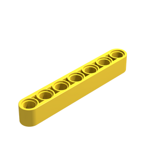 Technik Liftarm 1x7 Gelb 25 Stück (GoBricks)