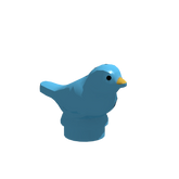 LB-40082-kleiner Vogel blau (Lonestar-Bricks)