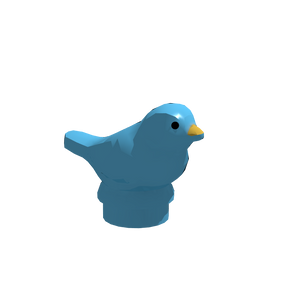 LB-40082-kleiner Vogel blau (Lonestar-Bricks)