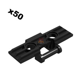 Kettenglieder 5x3x1 Schwarz 50 Stück (GoBricks)