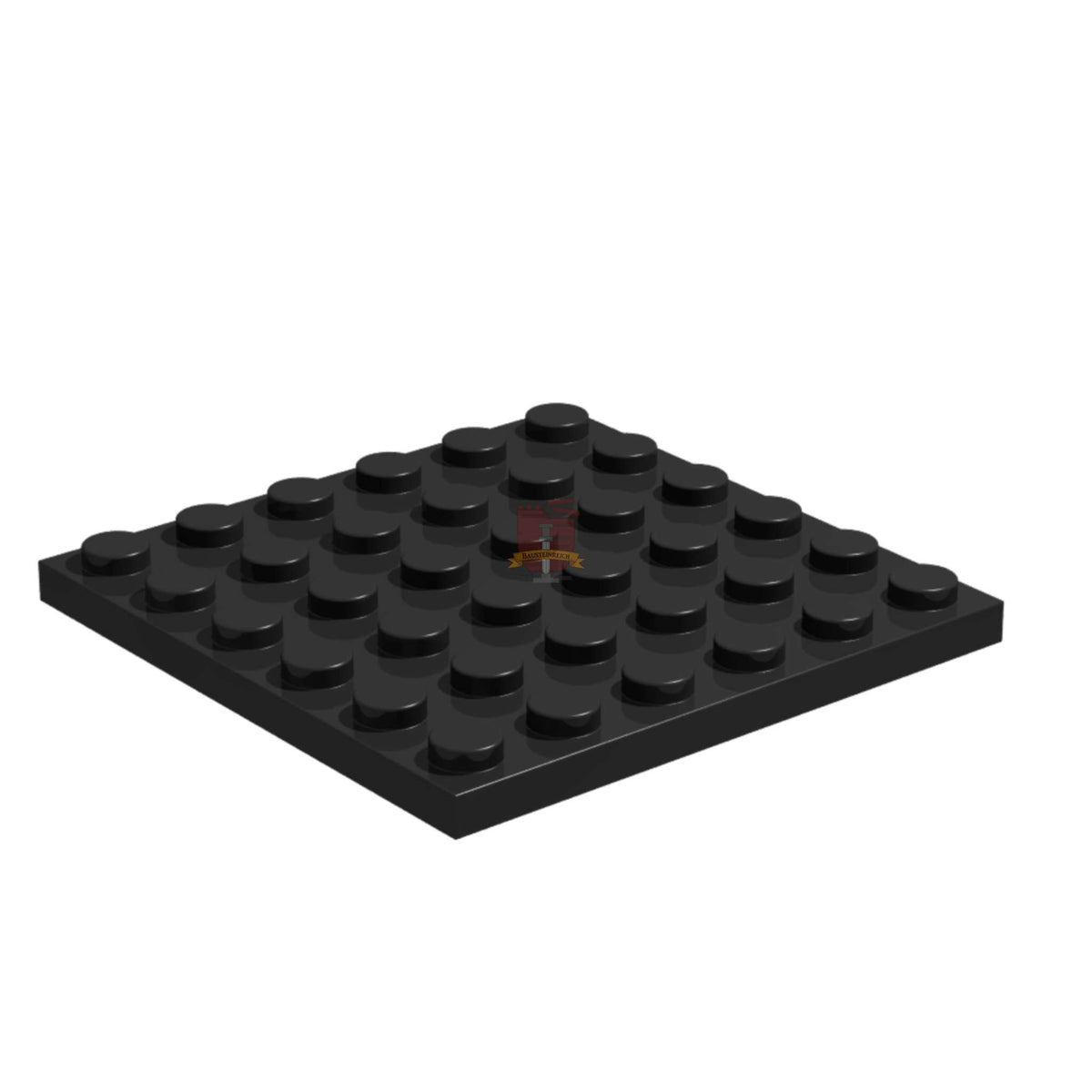 Platte 6x6 Schwarz 10 Stück (GoBricks)