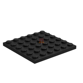 Platte 6x6 Schwarz 10 Stück (GoBricks)