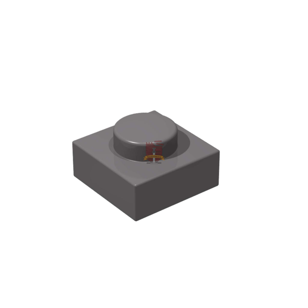 Platte 1x1  Dunkelgrau 200 Stück (GoBricks)