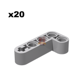 Technik Angular Beam 4x2 hellgrau 20 Stück (Gobricks)
