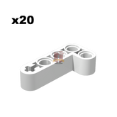 Technik Angular Beam 4x2 weiß 20 Stück (Gobricks)